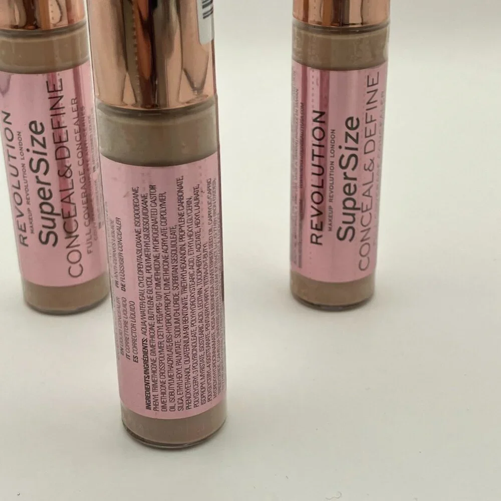 Makeup Revolution Conceal & Define Supersize Liquid Concealer 0.45oz C9 3 Pcs